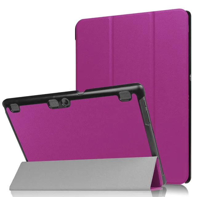 Purple Тонкий Магнитный Складной флип-чехол для lenovo Tab 2 A10-70F/L A10-30 X30F/M Tab 3X70 X70F X70M Tab 10 TB-X103F X103F+ подарок - Цвет: Purple