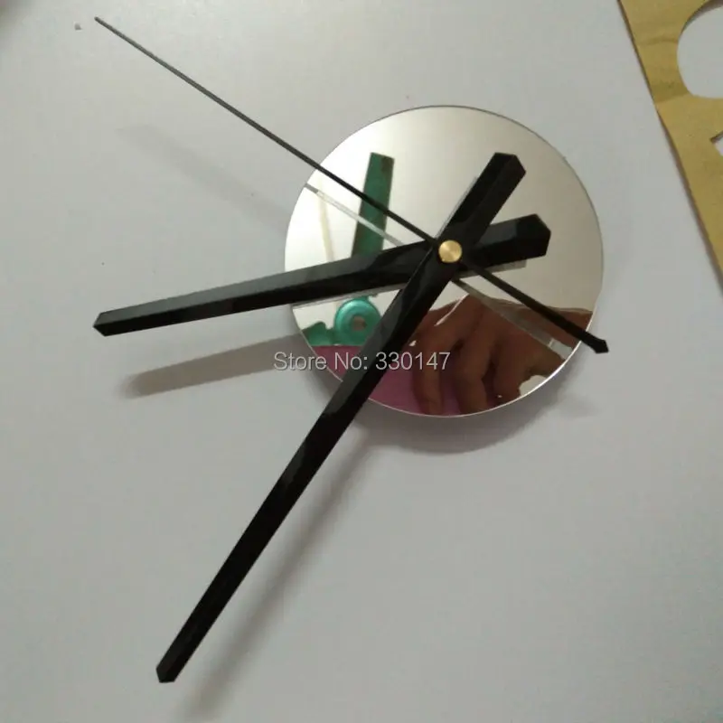 45X45 см качество акриловый кристалл интересные diy часы комбинации цифровые настенные часы краткое quieten лучшее украшение дома подарок