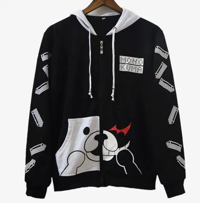 

Костюм для косплея Super Dangan Ronpa 2 Danganronpa Mono Kuma lolita, флисовая толстовка с капюшоном, куртка, пальто