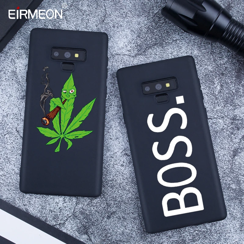 Black Matte Pattern Case For Samsung Galaxy Note 9 A8 A6 Plus 2018 S9 S8 S7 Edge A5 A3 A7 J7 J5 J3 2017 Cool lPhone Covers | Мобильные