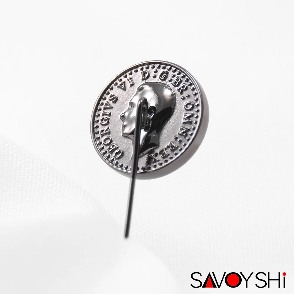 SAVOYSHI фирменный ювелирные изделия Для мужчин с лацканами булавки броши черный