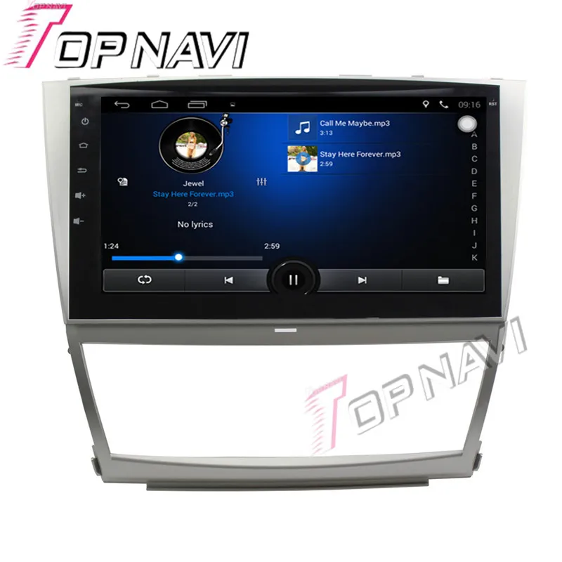 Topnavi 10 1 ''четырехъядерный Android 6 0 Автомобильный GPS-навигатор для TOYOTA Camry 2006 2007
