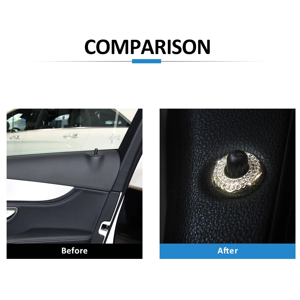 Автомобильные аксессуары булавка для дверного замка наклейка украшение Mercedes Benz