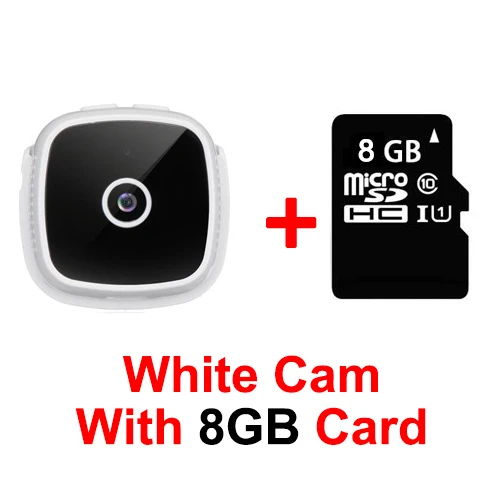 White With 8GB Sovawin мини-камера C9 DV Micro 1080P HD уличная инфракрасная камера ночного видения маленькая Автомобильная спортивная видеокамера с функцией обнаружения движения, портативная камера - Цвет: White With 8GB