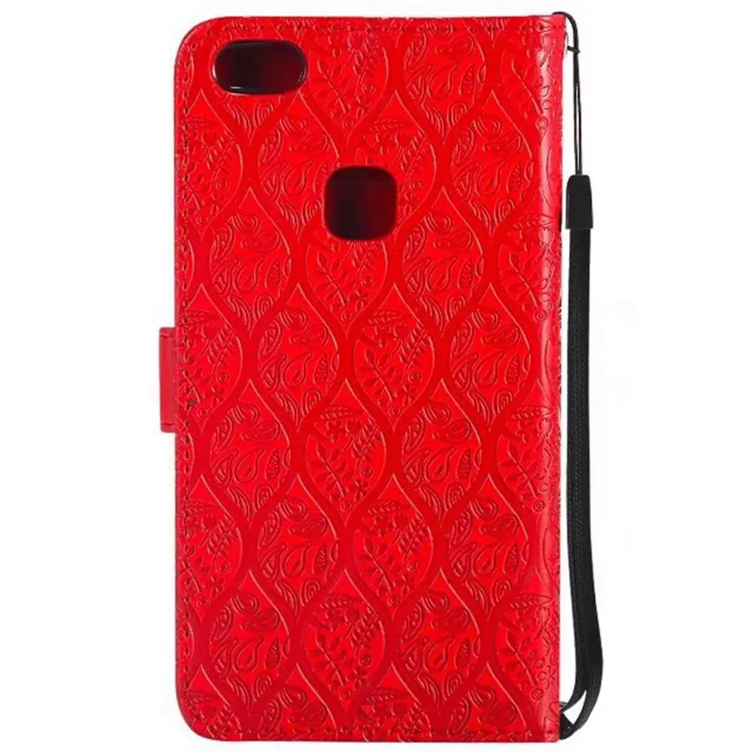 MuTouNiao красный кожаный чехол-книжка из ротанга для huawei P8 P9 P10 P20 Lite GR3 Mini Pro Lite Plus