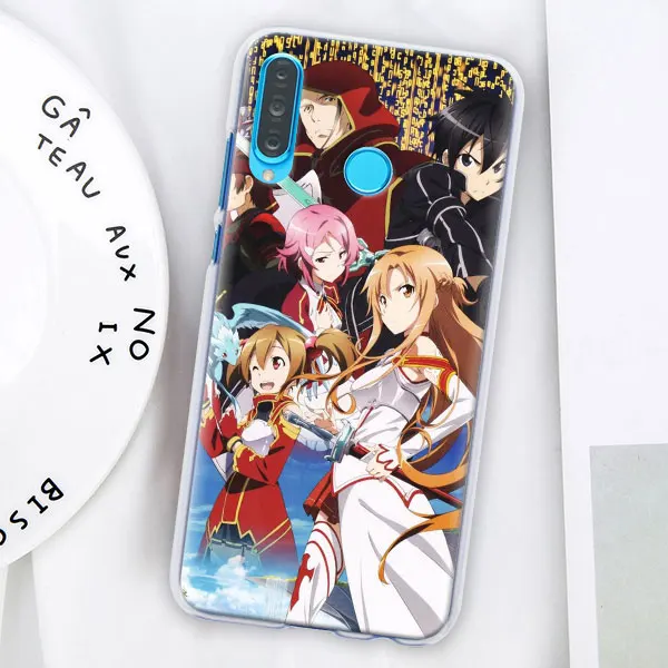 006 Sword Art Online SAO чехол для телефона аниме чехол для huawei P30 Pro P10 P20 P30 Lite P8 P9 Lite P Smart Plus чехол - Цвет: 006