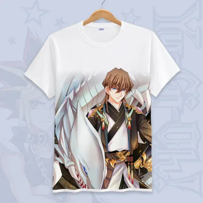 Ю-Ги-ой! Yu Gi Oh Косплей летние футболки унисекс с короткими рукавами мультфильм футболки Топы больших размеров - Цвет: 8