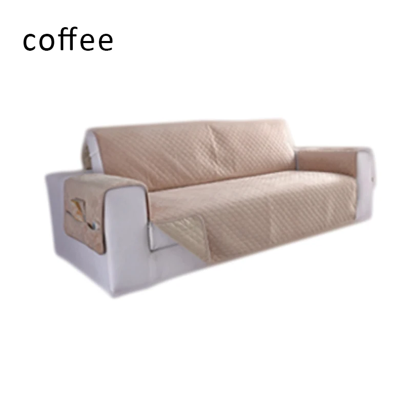 Coffee Анти-скользящие диванные водонепроницаемый стеганый диванных чехлов кресло, мебель протектор для собак домашних животных дети кресло чехлов 1/2/3 местный - Цвет: Coffee
