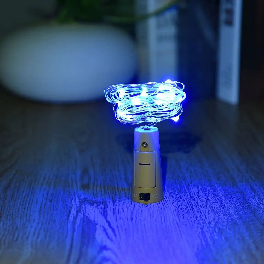 ICOCO 2 м 20 светодиодов Серебряная медная проволока DIY пробковая заточка для бутылки
