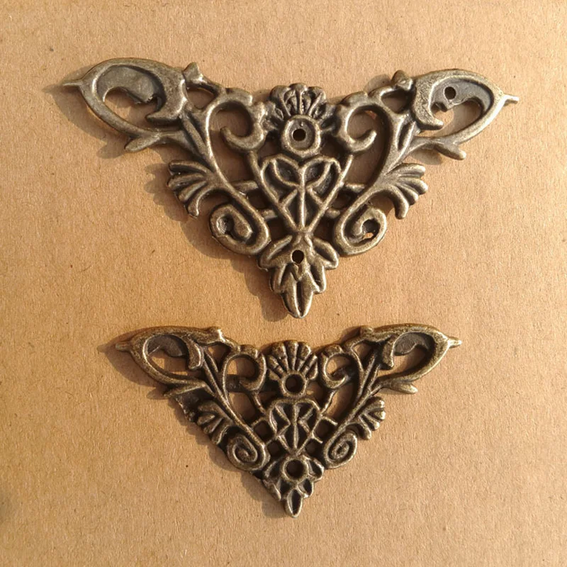 Модные античные бронзовые защитные папки для альбомов и меню 12 шт.|protector|protector corner