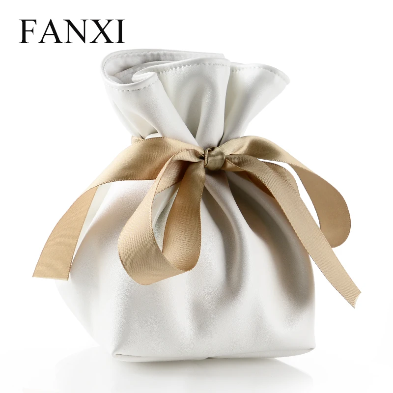 FANXI белая сумочка из искусственной кожи для ювелирных изделий подарочная с