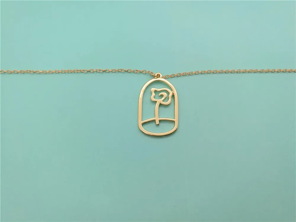 30 штук Магическая Роза в ожерелье из террариума с цветочным принтом символа