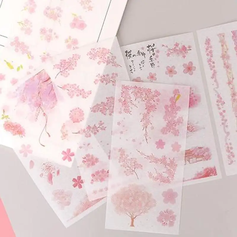 6 Sheets/Set Unicorn Sticker Stationery Kawaii Sticker Flakes Novelty Cartoon Custom Stickers Diary Decoration Cute Stickers