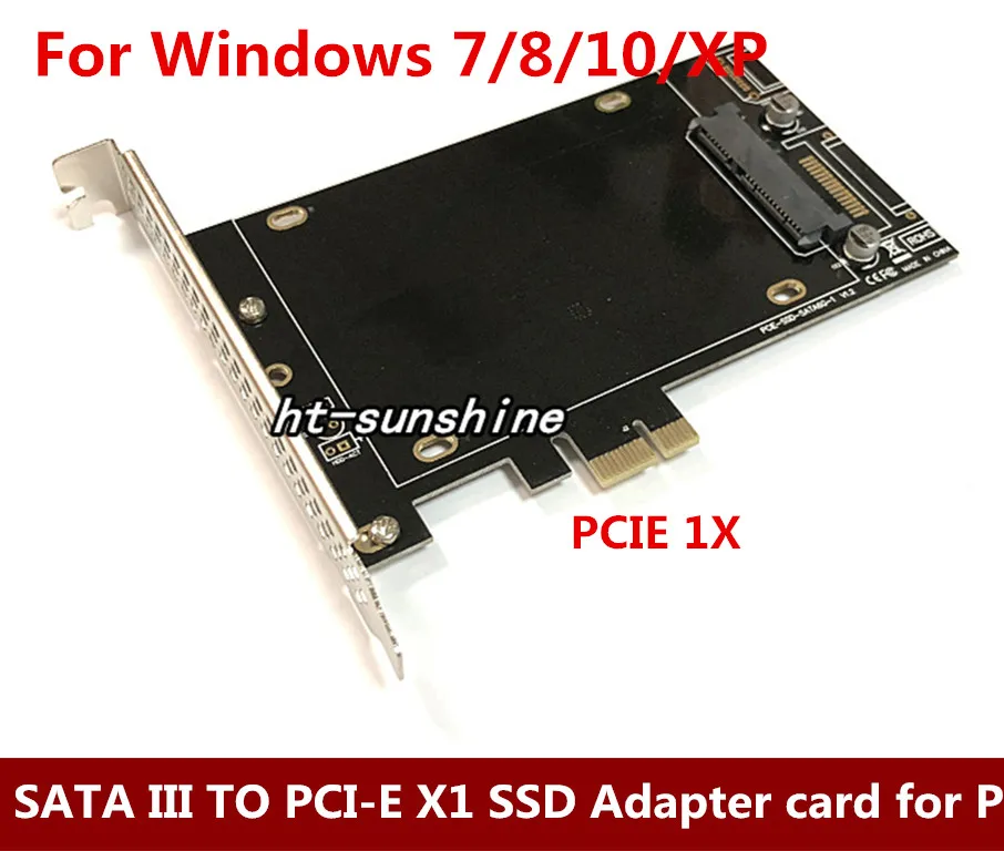 Высокая скорость DEBROGLIE DB-2016 SATA III к PCIe SSD адаптер карта SATA III к PCI-E X1 SSD адаптер