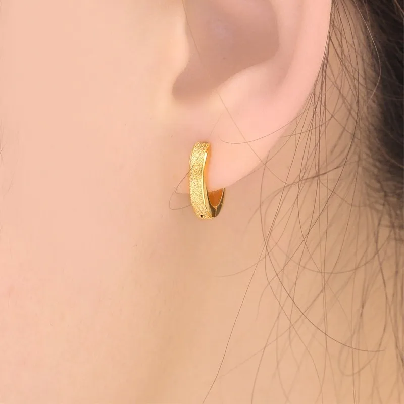 Серьги кольца женские из полированной нержавеющей стали 2 Х9 мм|fashion hoop earrings|hoop