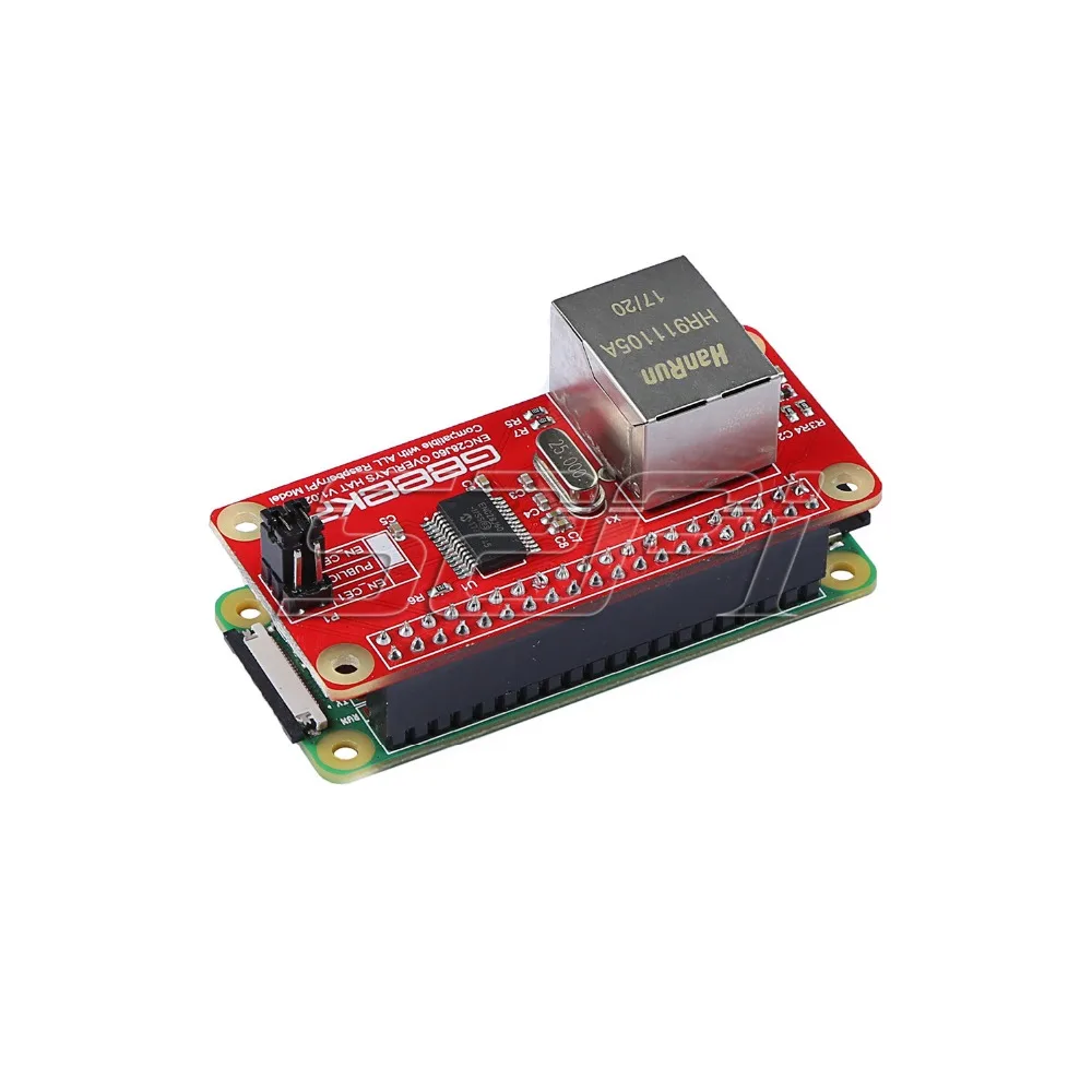 Сетевой адаптер 52Pi Enc28j60 для Raspberry Pi 4 B ( Model ) / Zero|Аксессуары демонстрационных