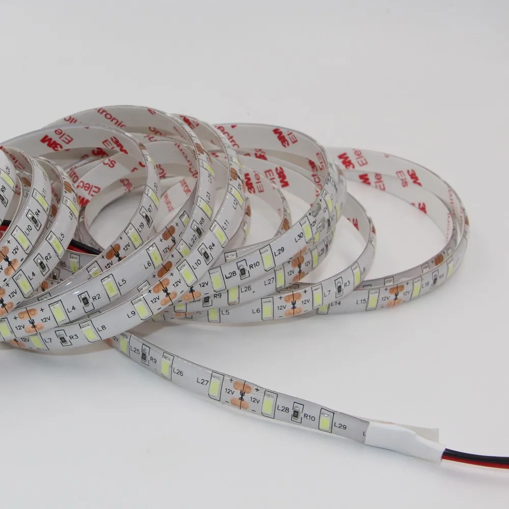 Супер яркий SMD 5730 светодиодный светильник DC 12 В водонепроницаемый non/ip65 60 Светодиодный s/m яркий чем 5630/5050/3528 Fita Диодная лента лампа белая