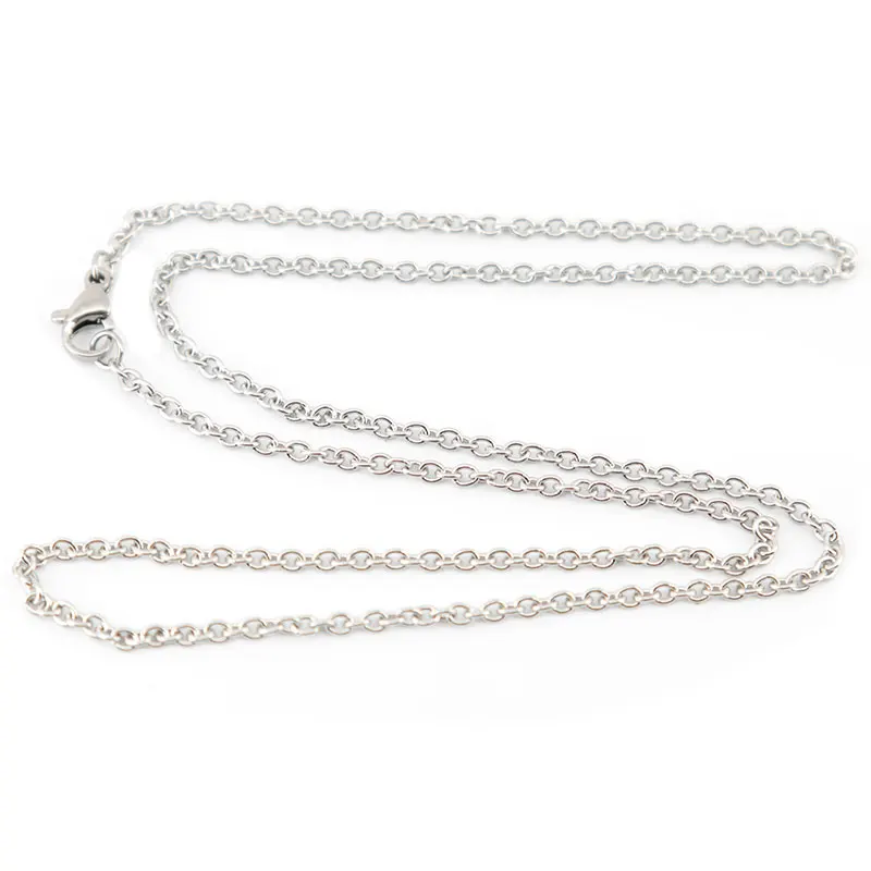10 шт. цепочки из серебристой нержавеющей стали 20/24/2 3 мм|necklace chain|chains for necklacesstainless