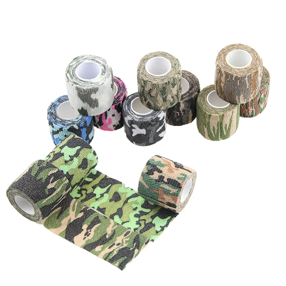 Хлопковая камуфляжная кинезиологическая лента водонепроницаемая Спортивная