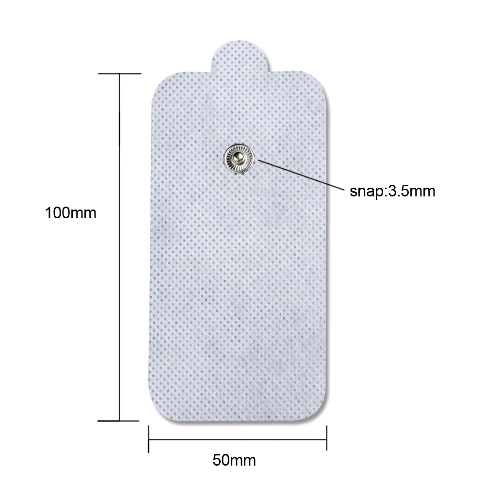 Tens pad Forever massage electrode pads self adhesive conductive water activated,no gel needed(5*10/3.5mm)