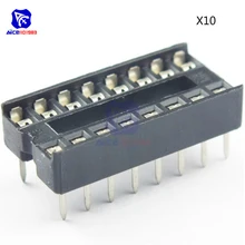 10 шт. 16-Pins 16 Pins 16 P DIP ИС адаптер припоя тип разъем DIY Высокое качество