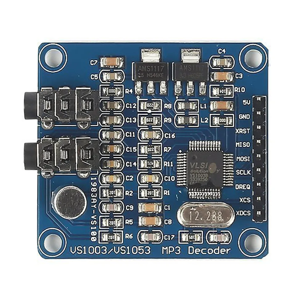 YKSO MP3 модуль декодер доска VS1003B плееры аксессуары содержащие STM32 микрофоны