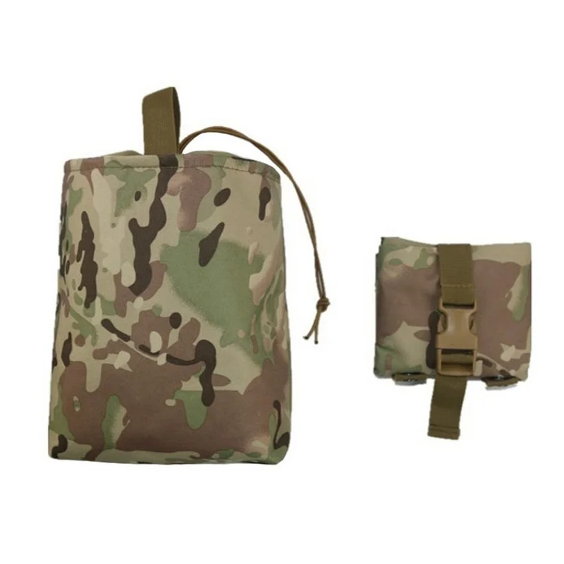 CQC тактический Molle складной дамп капля подсумок страйкбол Пейнтбол Военный Открытый охотничий инструмент складной восстановительный маг мешок - Цвет: MC