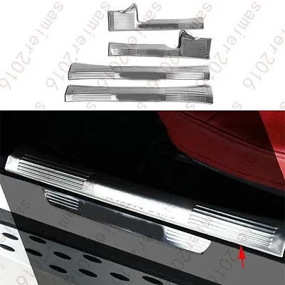 

4x Stainless Steel Door Sill Scuff Plate Trim Cover For Benz GLC Class X205 16+