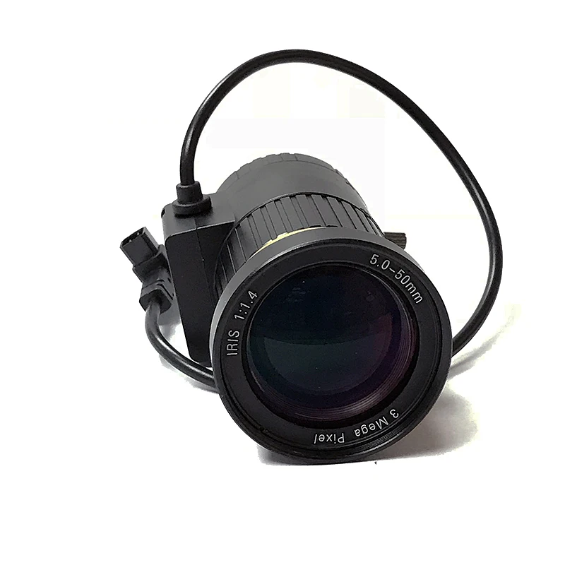 Ручной зум фокус 5 50 мм варифокальный DC Авто IRIS 3MP 1/2. 7 &quotCS Mount CCTV объектив F1.4 для HD