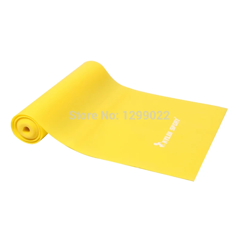 Yellow TPR Stretch resistance Band by Yoga Pilates Resistance Power Training for wholesale | Спорт и развлечения