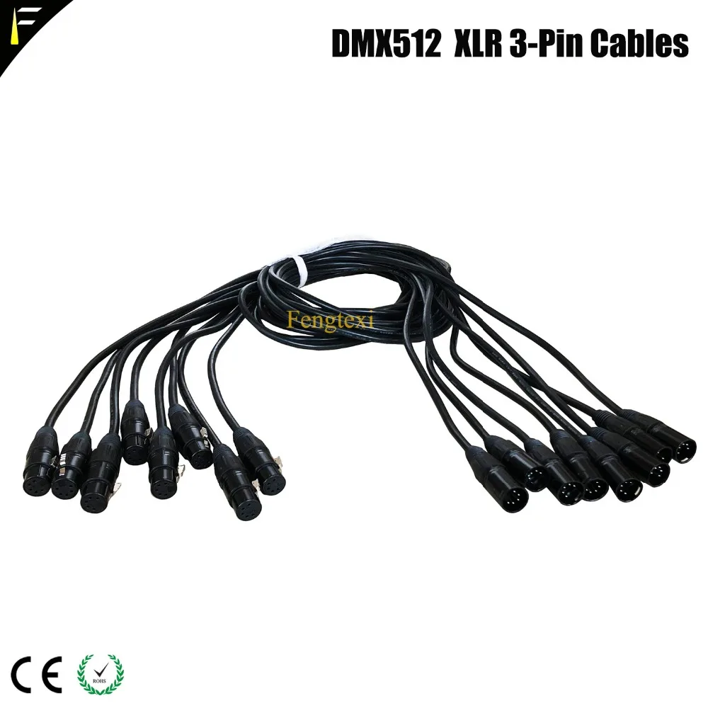 4 шт./лот XLR кабель 5 Pin DMX парные электрические кабели для сигнала 2m3m5m луча