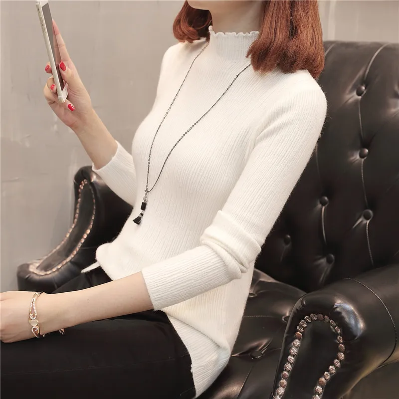 25 (had 4 row 7) new autumn dress Cultivate morality half a turtleneck sweater F3187 hedge render unlined upper garment | Женская одежда