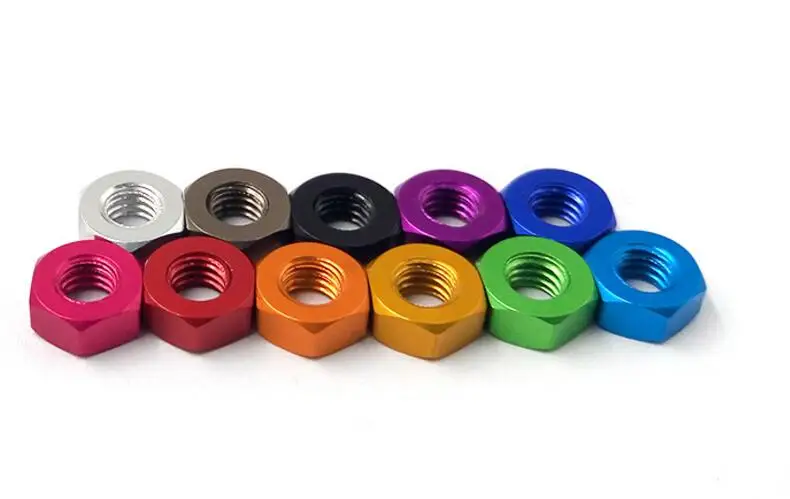 GB Шестигранная гайка 6061 Серебряный алюминиевый сплав Гайка | Обустройство дома