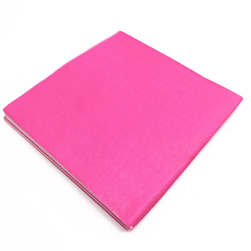 20 штук сплошной Цвет одноразовыми салфетками чистый тематические праздничные