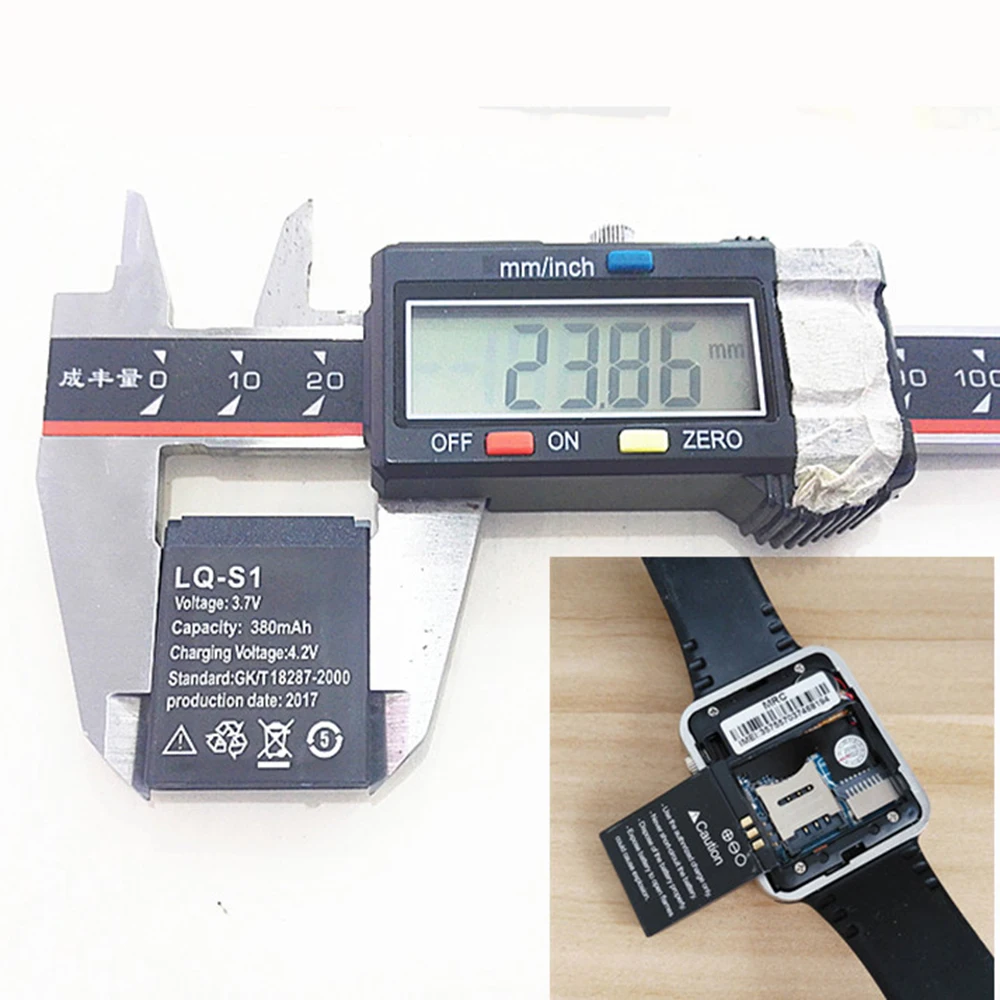 3 шт./лот 7 в 380 мАч перезаряжаемая батарея для умных часов dz09 аккумулятор оптовая