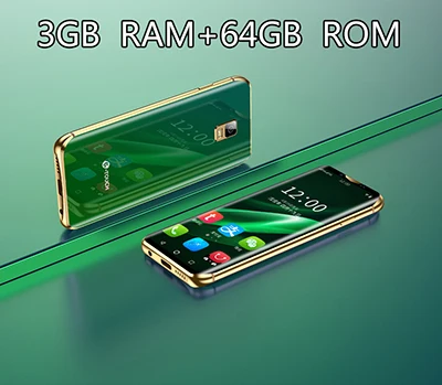 Green 3G RAM 64G ROM Anica K-TOUCH I9 3g+ 32G самый маленький мини двойной 4G Ультра тонкий 3,5 экран лицо ID две sim-карты двойной режим ожидания Android 8,1 - Цвет: Green 3G RAM 64G ROM