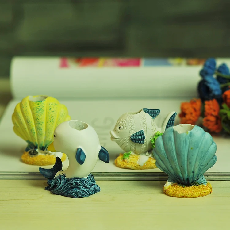 Marine Arts Mediterranean New Pen Holder toothpick Desk Home Decoration Handmade Carfts Gifts Creative Furnishing | Дом и сад