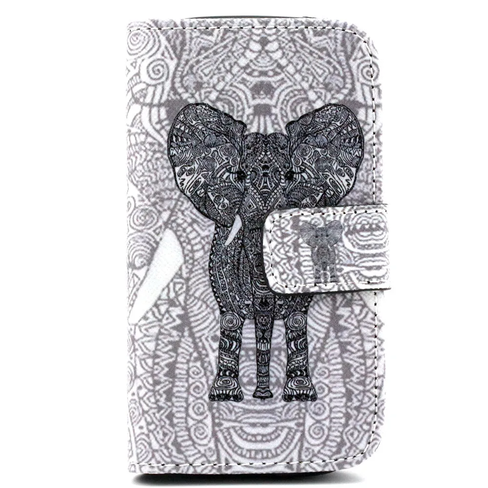 Fashion Painting Case PU Leather Flip Cover For Samsung Galaxy S3 Mini I8190 Cell Phone Bag Wallet Cases With Stand Function |