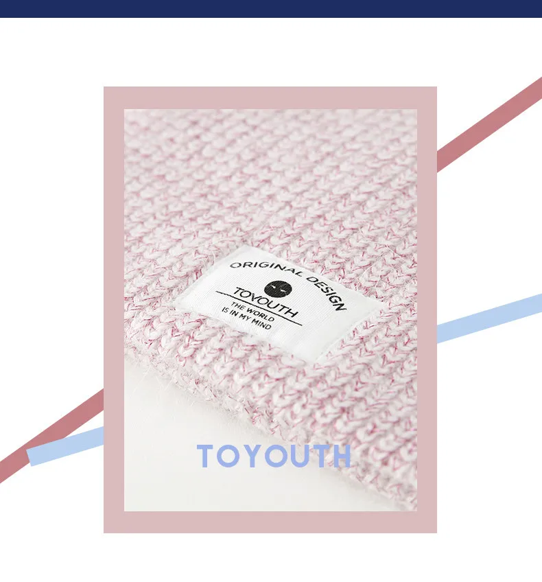 Toyouth трикотажные для женщин шапки зима теплая шапка Дамы повседневное осень г. Женский шапки капот Femme