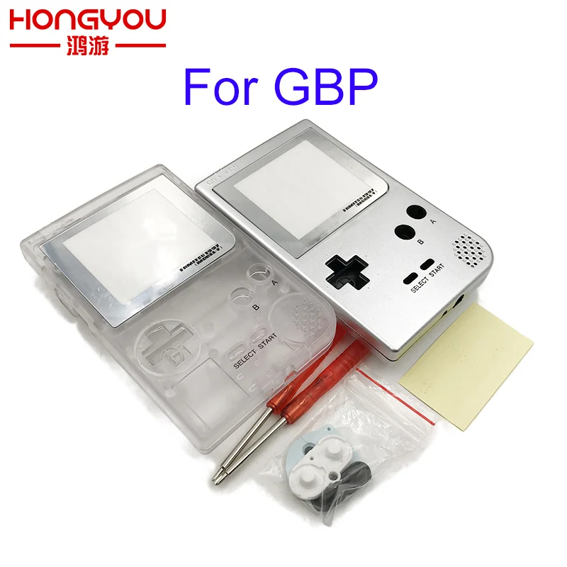 Полный Чехол, корпус, Замена корпуса для игровой консоли Gameboy Pocket для GBP, чехол с кнопками, комплект