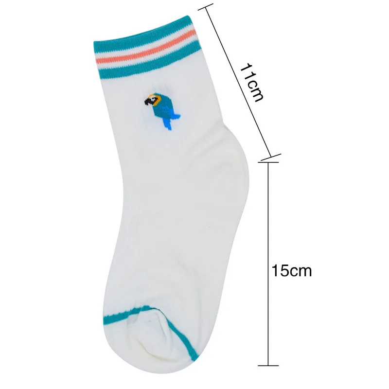 1 пара новых модных Хлопковых Носков с изображением фламинго пингвина Ворон