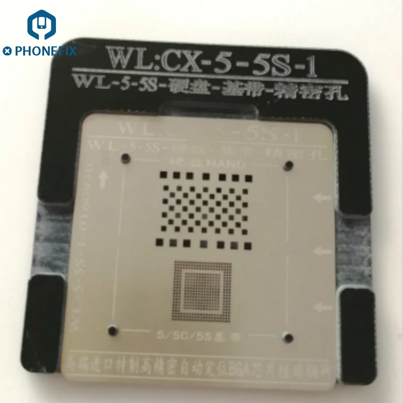 PHONEFIX WL BGA трафарет NAND Flash Baseband прецизионное отверстие ЦП жестяная сеть с магнитным