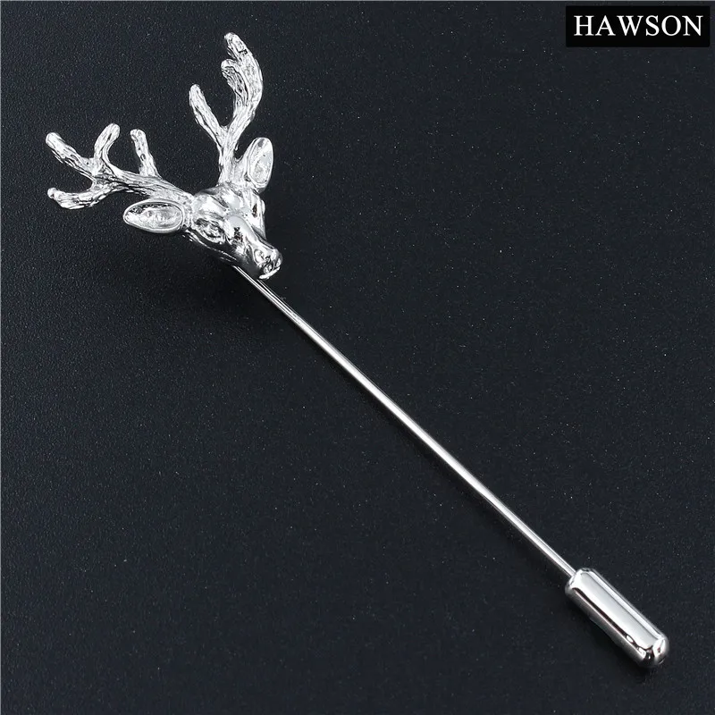 

Deer Lapel Pin Stick Animal Brooch for Men Suits Accessories