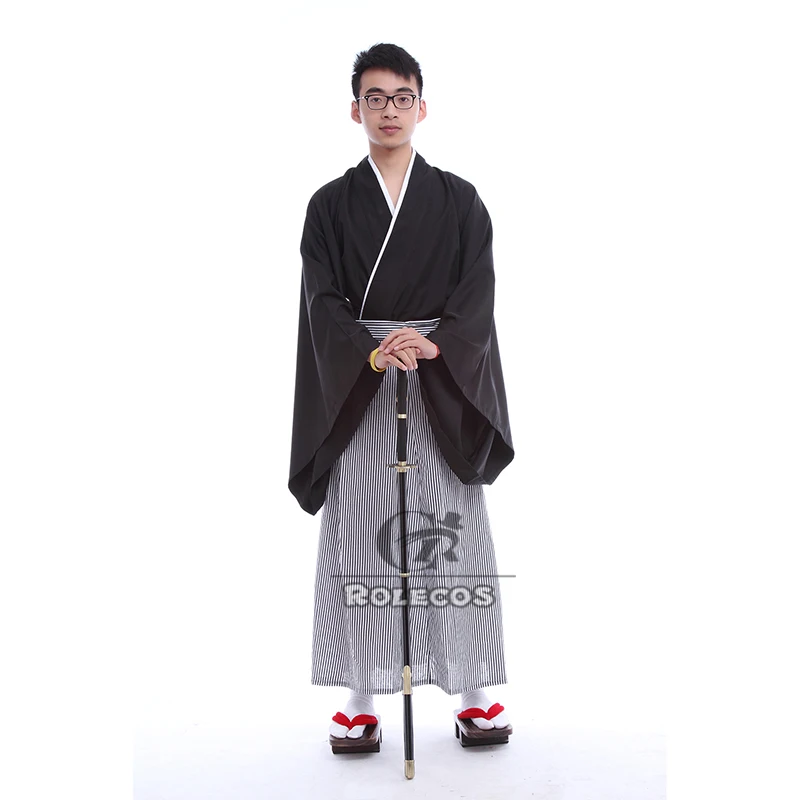 Традиционные японские мужские кимоно ROLECOS с легким поясом оби юката костюмы