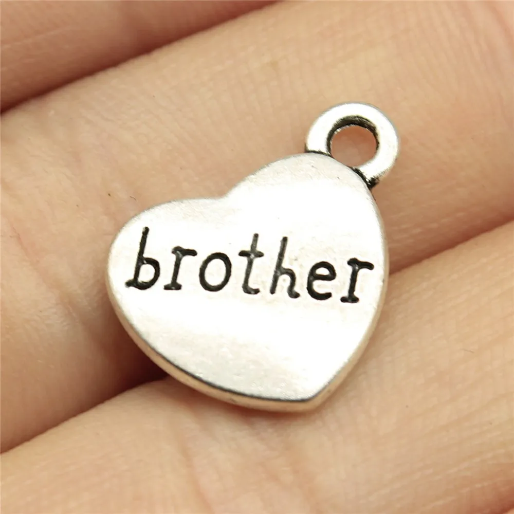 Подвеска Brother 10 шт. 0 6x0 7 дюйма (15x18 мм) подвеска для изготовления ювелирных изделий