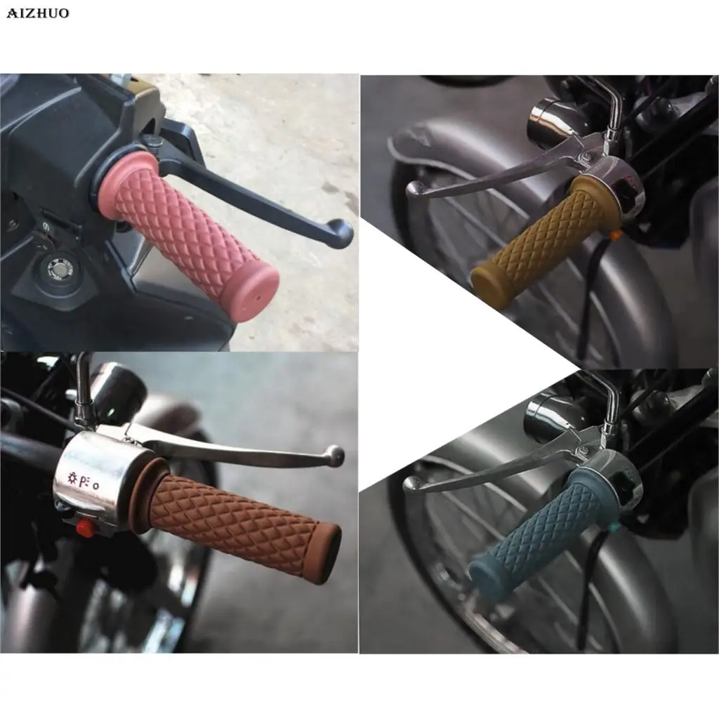 22 25 мм мотоциклетные универсальные винтажные резиновые руль для Suzuki Volusia 800/Boulevard