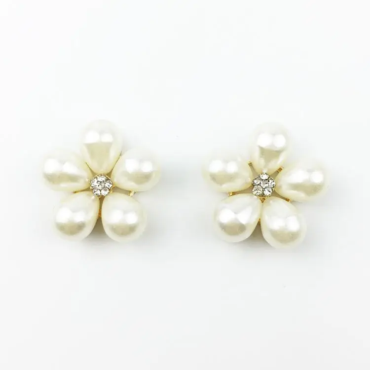 

Fashion Pearl Rhinestone Flower Hand Made Accessories For Jewelry Making Diy Bride Wedding Decoration Findings Components