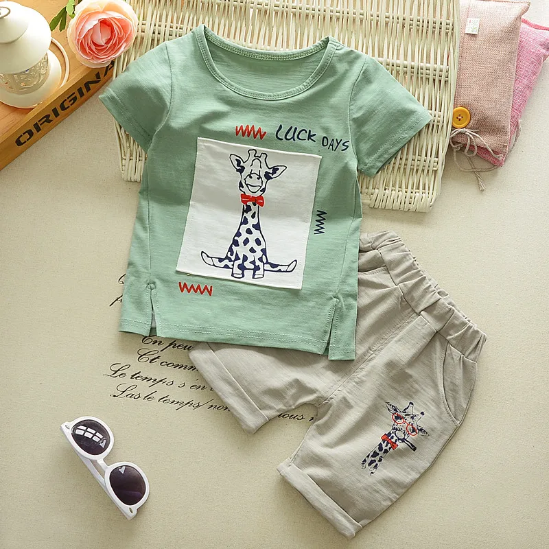 Одежда для детей летний комплект с короткими рукавами От 1 до 3 лет 4 5 новая