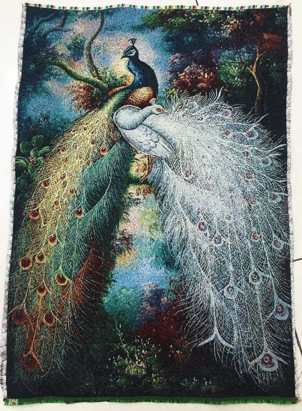 Бесплатная доставка Лидер продаж гобелен красивый павлин ткань картина|gobelins