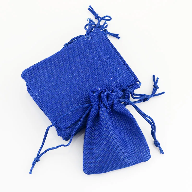 Маленькая Джутовая сумка на шнурке подарочные мешочки с милыми конфетами 10